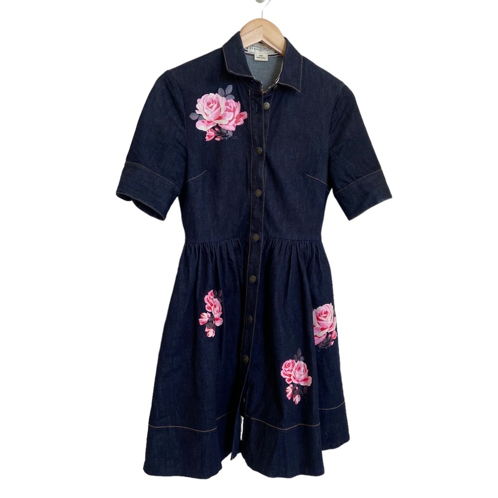 Kate Spade Broome Street Rose Denim Dress - Picture 5 of 16